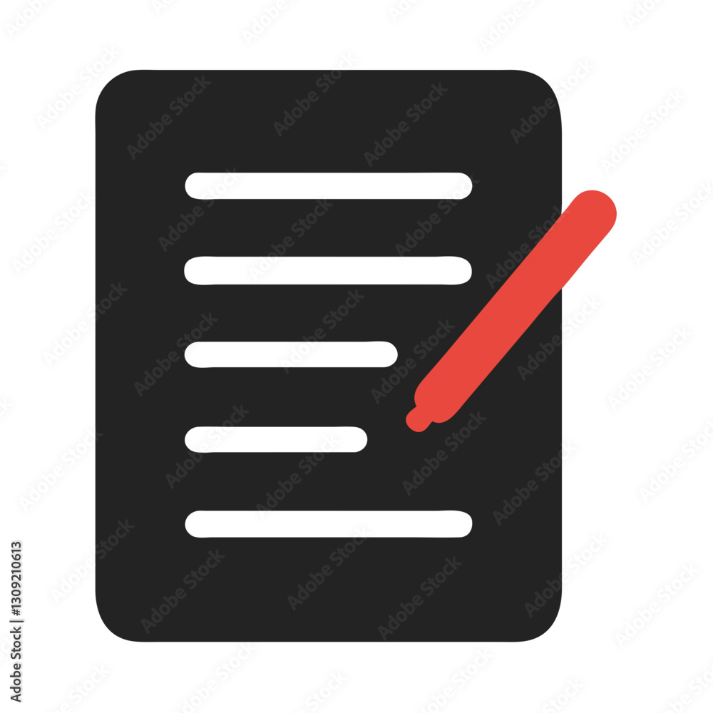 Aufkleber document editing vector for apps websites and office tools
