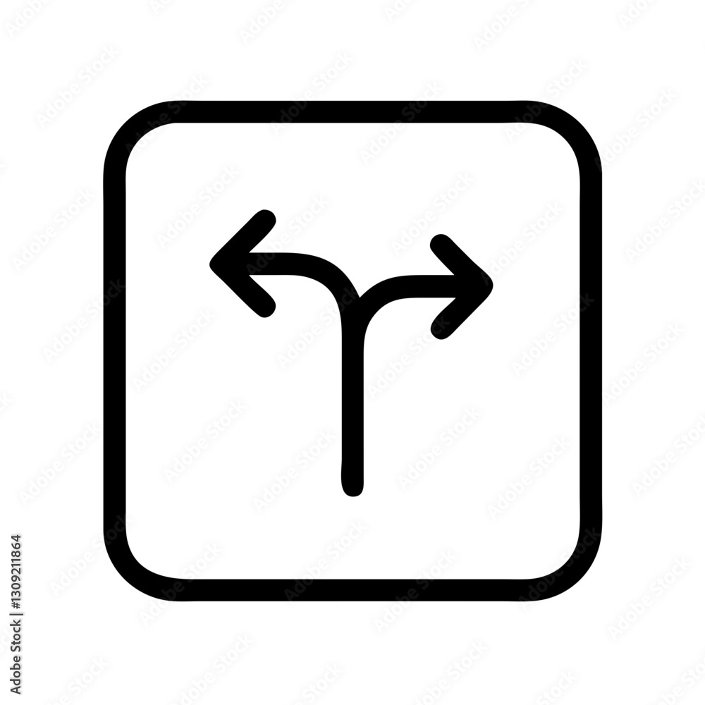 Poster black arrow directional sign vector for navigation and decision making