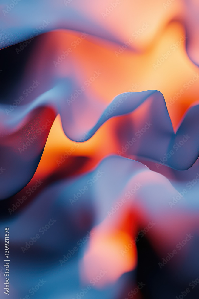Poster explore the depths of color and emotion with fluid abstract patterns and vibrant textures in captiva