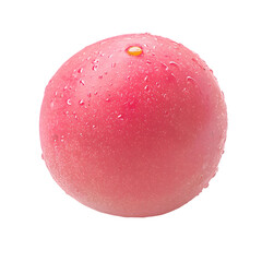 Fototapeta premium Juicy pink lychee fruit isolated on white background food photography studio environment close-up view for culinary arts