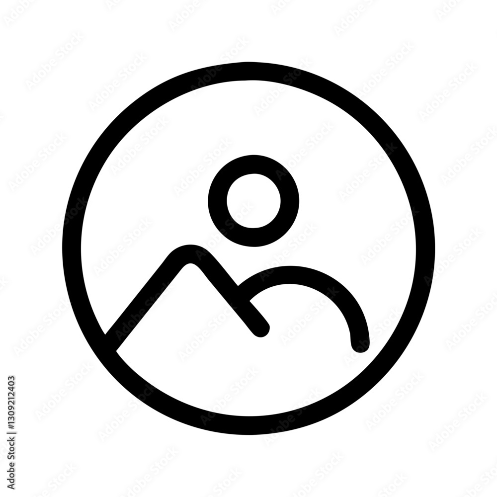 Poster vector placeholder for upload or profile picture design