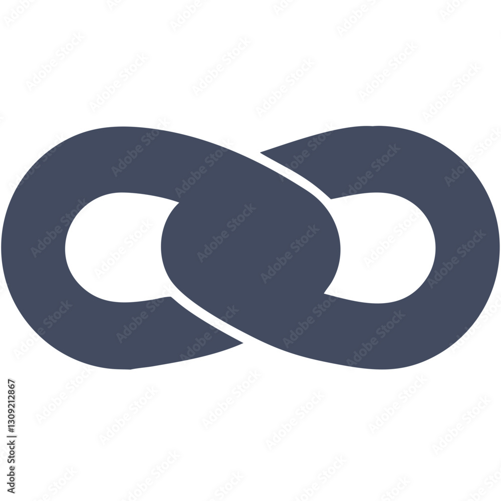 Poster abstract blue infinity loop symbol vector design for endless concept