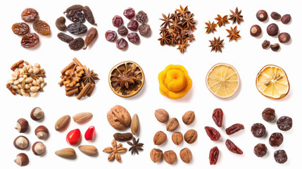 Obraz premium nuts and dried fruits