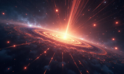 Cosmic Explosion: Galaxy Core Burst - Cosmic & space themes