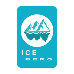 ice berg logo simple design