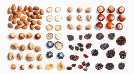 nuts and dried fruits