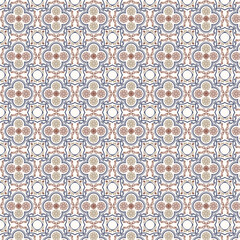 Seamless vector pattern in geometric ornamental style