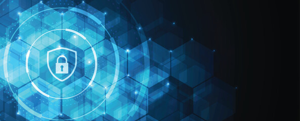Cyber security technology vector background