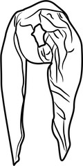 Cozy home coloring page
