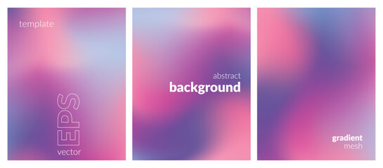 Abstract liquid background layout. Mild color blend. Blurred fluid effect. Gradient mesh. Mockup modern design template for posters, ad banners, brochures, flyers, covers, websites. EPS vector image