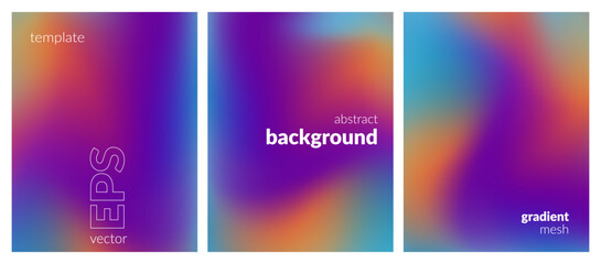 Abstract liquid background layout. Bright color blend. Blurred fluid effect. Gradient mesh. Mockup modern design template for posters, ad banners, brochures, flyers, covers, websites. EPS vector image