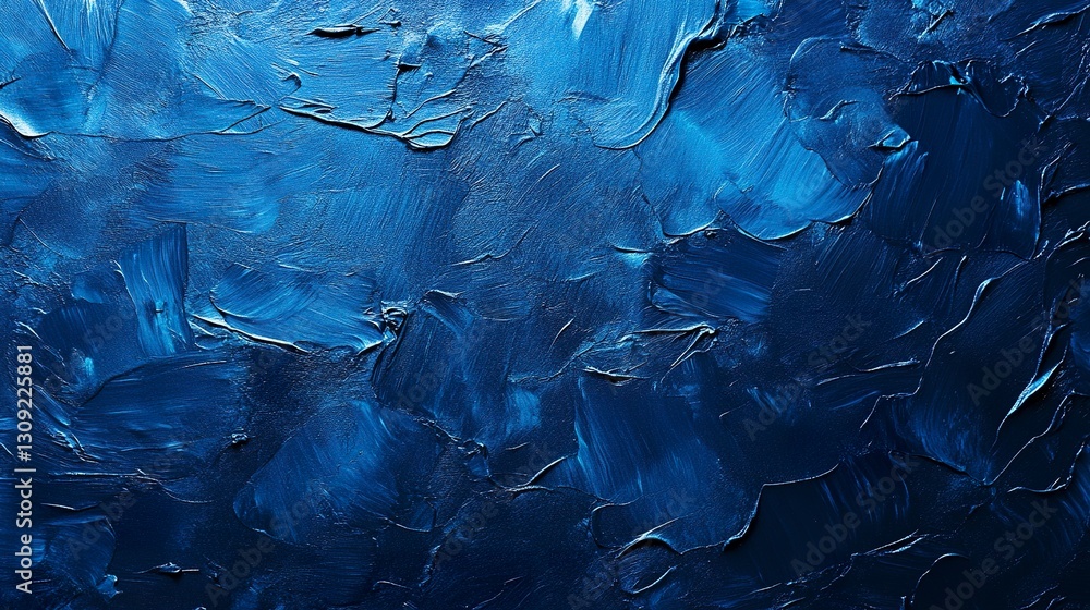 Poster a rich blue background with delicate shading, subtle texture variations enhancing depth, smooth abst