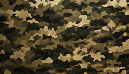 Naklejka premium camouflage, green, brown, blurred background, army print, modern protective design