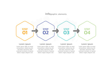 Business infographic template colorful background design