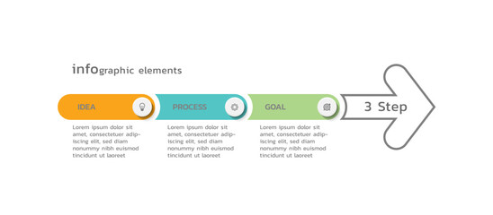 Business infographic template colorful background design