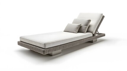Elegant sunbed for relaxation: A modern and stylish sunbed offers a perfect escape for relaxation. The comfortable design and soft cushions invite you to unwind and soak up the sun.