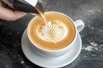 Latte Art Perfection: A Whimsical Coffee Creation