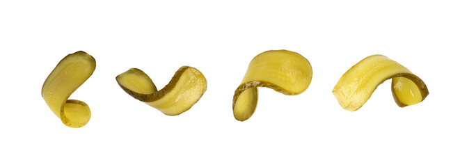 Pickled sliced cucumbers, fermented food, marinated canned vegetables, gherkins, pickles