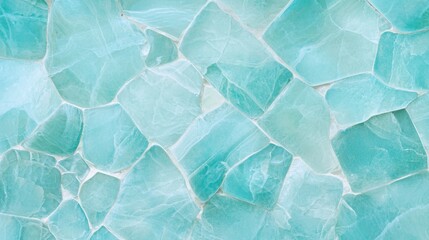 Obraz premium Turquoise stone texture with irregular shapes and natural patterns
