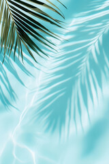 Explore the Tranquil Beauty of Tropical Palm Leaves Reflecting in Crystal Clear Waters and the Serenity of Nature