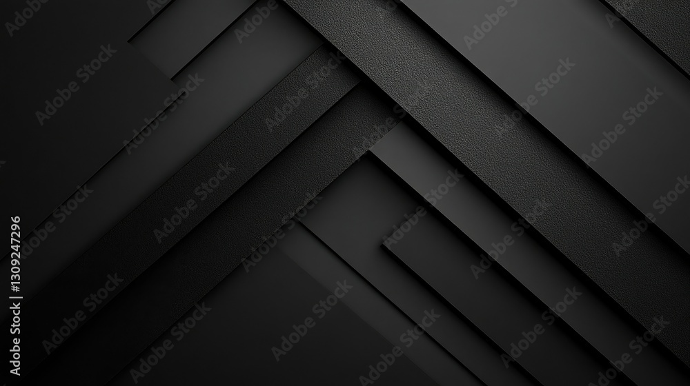 Poster a bold and sophisticated black abstract design featuring premium gradient textures and sharp diagona