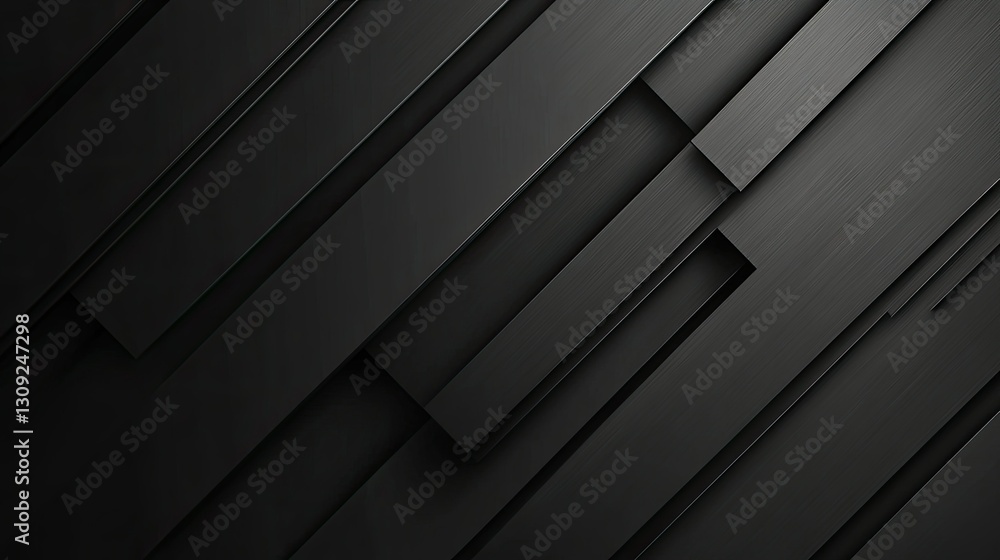 Poster a bold and sophisticated black abstract design featuring premium gradient textures and sharp diagona