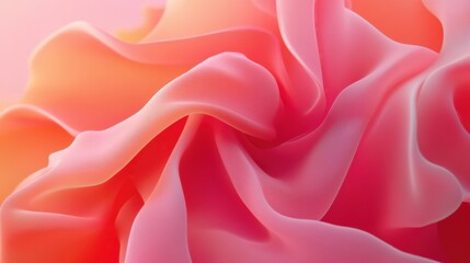 Obraz premium The Abstract Dance of Color: A Fluid Composition of Vibrant Hues in a Dynamic, Curvilinear Arrangement