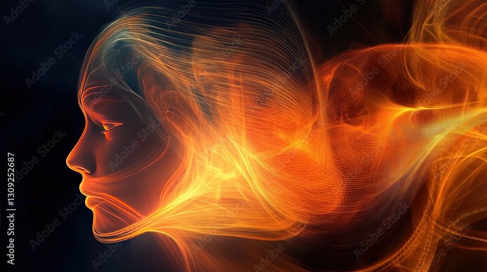 Poster a futuristic high-speed motion blur background with glowing light trails creating a dynamic abstract