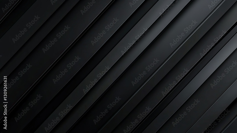Poster a sleek black abstract background with deep diagonal lines and a subtle gradient for a premium, mode