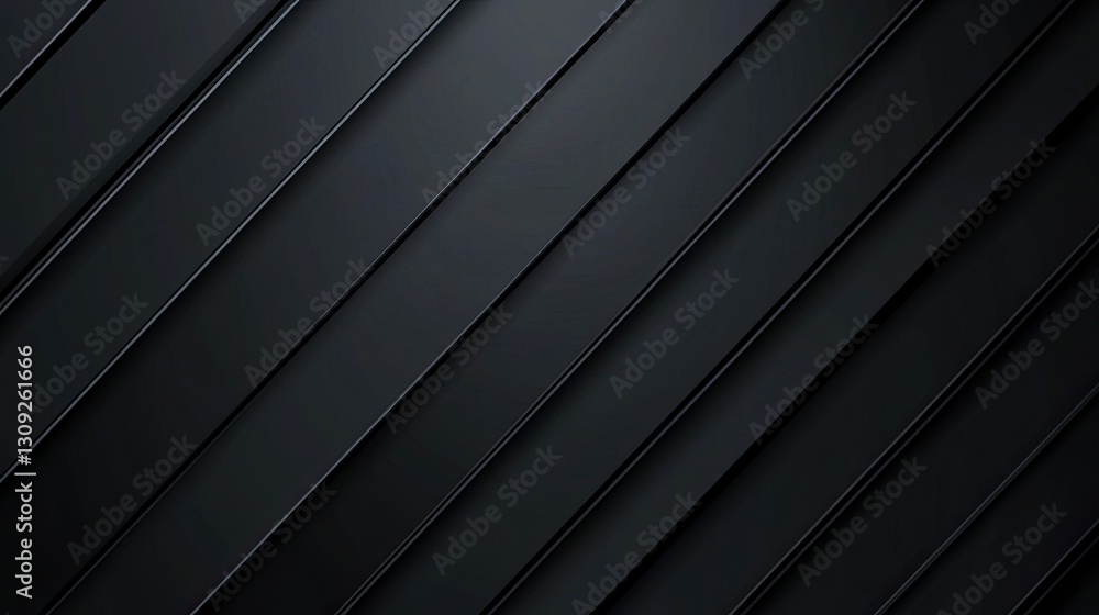 Poster a sleek black abstract background with deep diagonal lines and a subtle gradient for a premium, mode