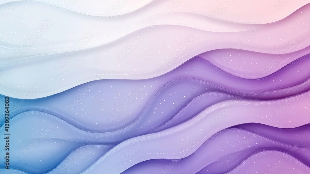 Aufkleber a stylish abstract background featuring a smooth blue and purple gradient with dotted wavy patterns.