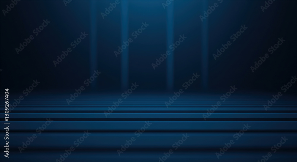 Poster vector perspective lines clear blank subtle business deep blue abstract background. conceptual futur