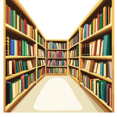 Library Filled with Books - Symbol of Knowledge and Learning