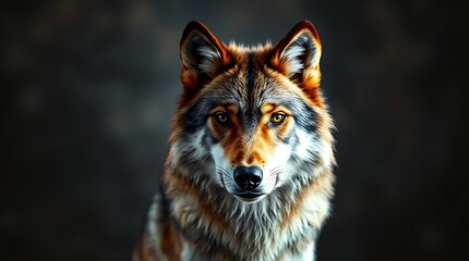 Fototapeta premium Close-up portrait of a majestic wolf.