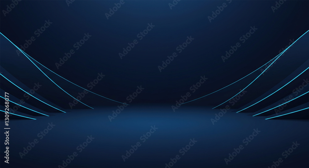 Aufkleber vector perspective lines clear blank subtle business deep blue abstract background. conceptual futur