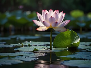 pink water lilly