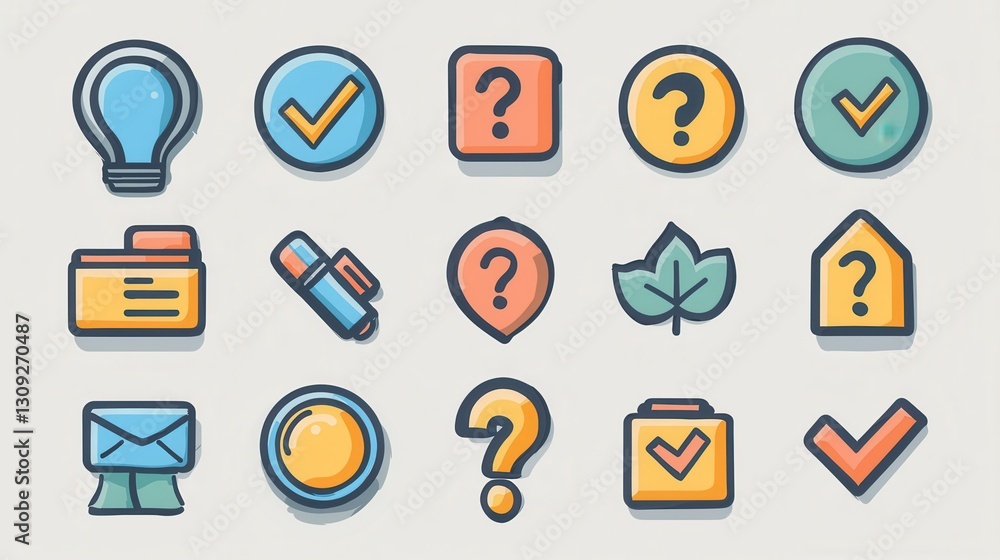 Poster clean and well organized set of 15 minimal line icons for digital interfaces web applications mobile