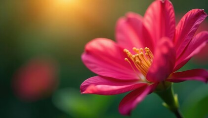 Fototapeta premium Delicate alstroemeria petals in morning bloom details, petal, details, alstroemeria