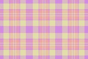 Velvet plaid check textile, calm fabric background vector. Marriage tartan texture pattern seamless in light and purple colors.