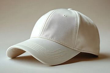 A clean, minimalist baseball cap on a neutral background, ideal for branding, personalization, or promotional use
