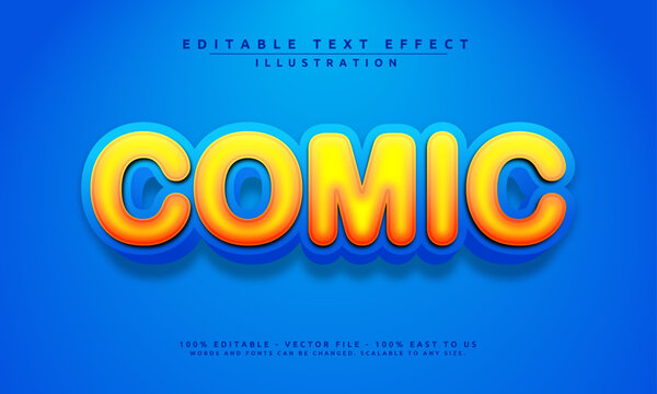 Editable text effect with a dynamic comic theme. Bold, fun, and easy to customize for posters, banners, and more.