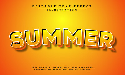 Editable text effect with a vibrant summer theme. Bright, fun, and easy to customize for posters, banners, and more.