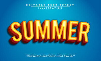 Editable text effect with a vibrant summer theme. Bright, fun, and easy to customize for posters, banners, and more.