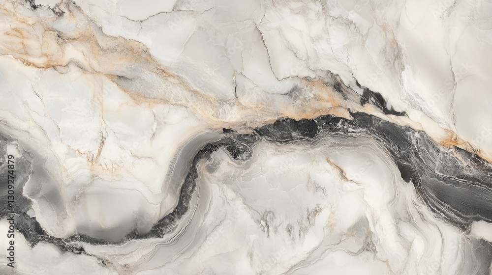 Poster flowing organic marble texture with smooth curves and subtle neutral color variations.