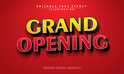 editable text effect with a bold 'Grand Opening' theme. Elegant, eye-catching, and easy to customize for banners, posters, and more.