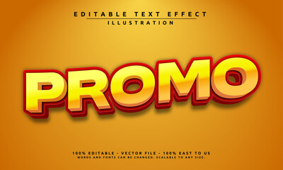Editable text effect with a bold 'Promo' theme. Eye-catching, modern, and easy to customize for sales, banners, and more.