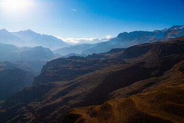 Magnificent view of the Caucasus Mountains