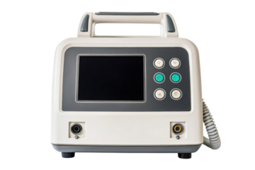 Medical device with a screen isolated with transparent background