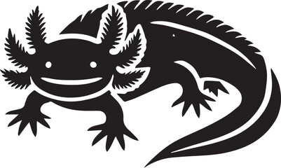 axolotl clip art vector, axolotl silhouette vector, axolotl vector illustration, axolotl logo vector, axolotl vector icon, axolotl silhouette vector isolated on white background full body