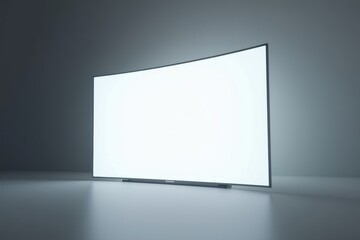 Curved TV showcased in minimal setting